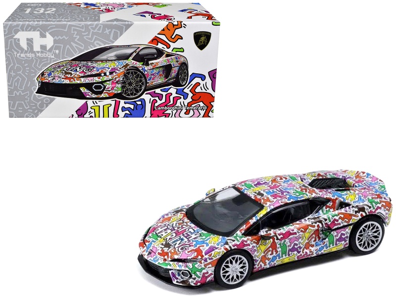 Lamborghini Temerario "Keith Haring Livery" 1/64 Diecast Model Car