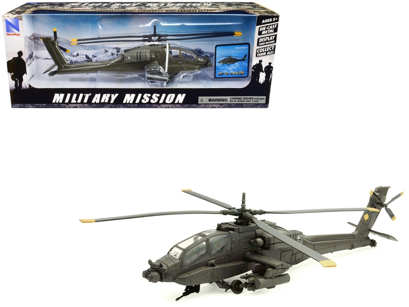 Buy Boeing AH64 Apache Attack Helicopter Diecast Model Online New