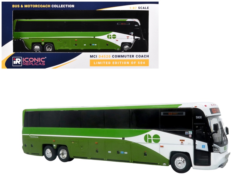 MCI D4520 GO Transit Commuter Coach Bus Diecast Model
