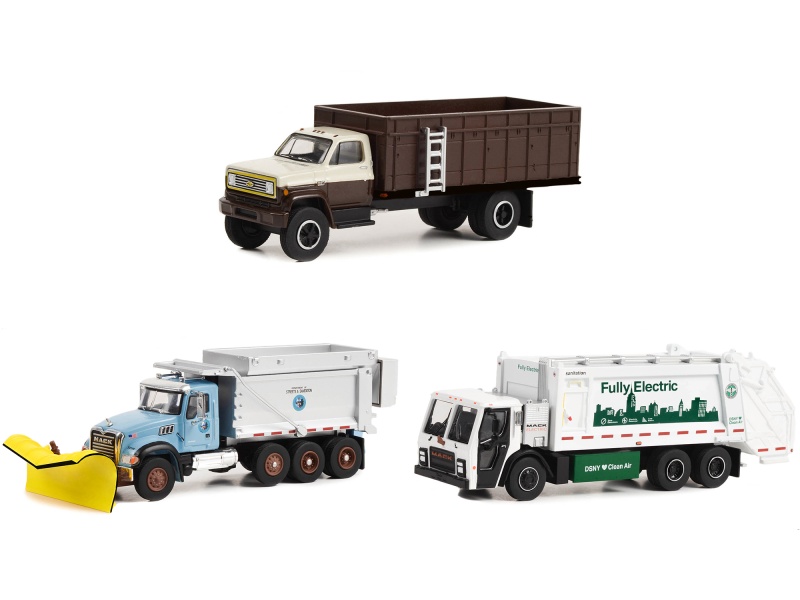 "S.D. Trucks" Set Of 3 Pieces Series 17 1/64 Diecast Models By Greenlight