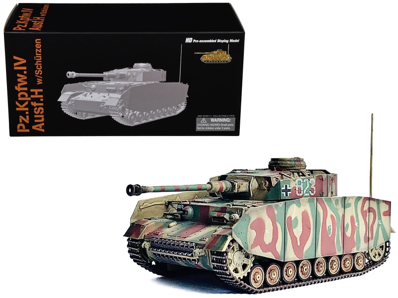 Germany Pz.Kpfw.Iv Ausf.H With Schurzen Tank 1/72 Scale Plastic Model