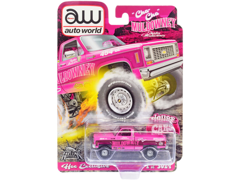 Chevrolet Cheyenne 10 Pickup Truck Pink With Graphics "Cha Cha" Shirley