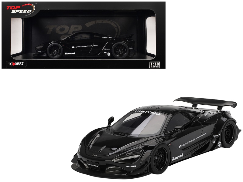 Mclaren 720S "Lb-Works" Black "Tokyo Auto Salon 2024" 1/18 Model Car By Top Speed