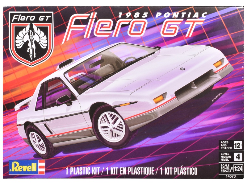 Level 4 Model Kit 1985 Pontiac Fiero Gt 1/24 Scale Model By Revell