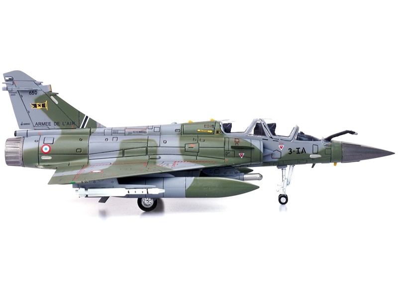Dassault Mirage 2000D Fighter Plane Camouflage "French Air Force – 650 ArméE De L’Air" With Missile Accessories "Wing" Series 1/72 Diecast Model By Panzerkampf