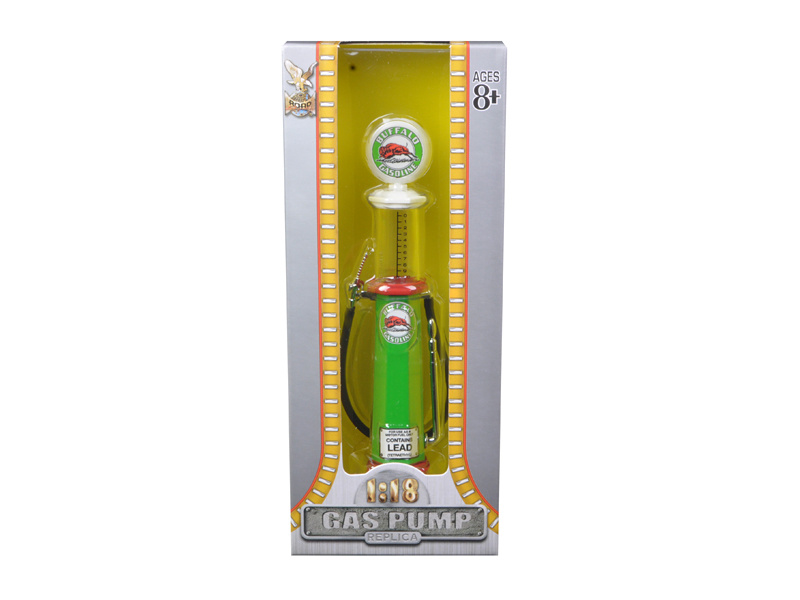 Buffalo Gasoline Vintage Gas Pump Cylinder 1/18 Diecast Replica By Road Signature