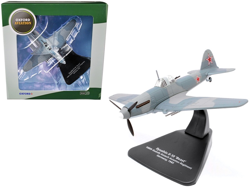 Ilyushin Il-10 "Beast" War Plane 108Th Guards Assault Aviation Regiment Germany (1945) "Oxford Aviation" Series 1/72 Diecast Model Airplane By Oxford Diecast