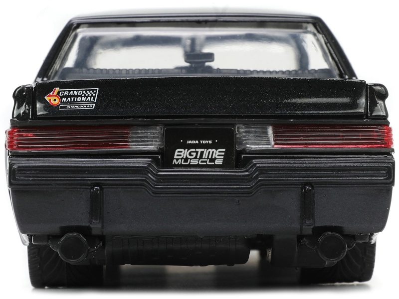 1987 Buick Grand National Black Metallic "Blackbird" "Bigtime Muscle" Series 1/24 Diecast Model Car By Jada
