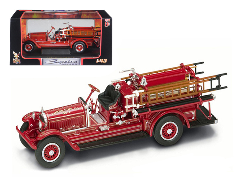 1924 Stutz Model C Fire Engine Red 1/43 Diecast Model By Road Signature