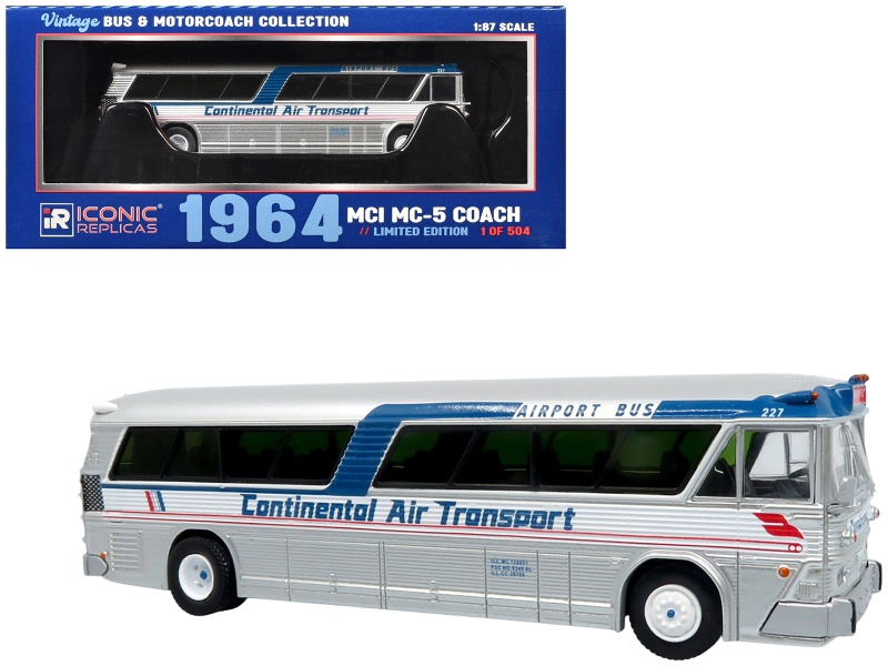 1964 MCI MC-5A Continental Air Transport Coach Bus, 1/87 (HO)