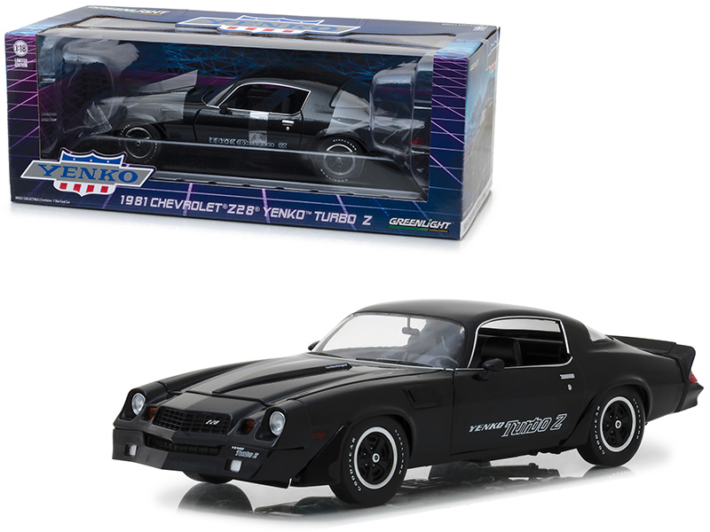 1981 Chevrolet Z28 Yenko Turbo Z Black 1/18 Diecast Model Car By Greenlight