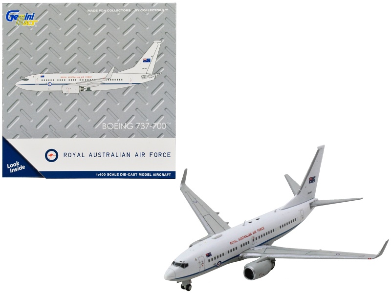Boeing 737-700 Aircraft 'Royal Australian Air Force' A36-001 1/400 Scale Diecast Model by Geminijets