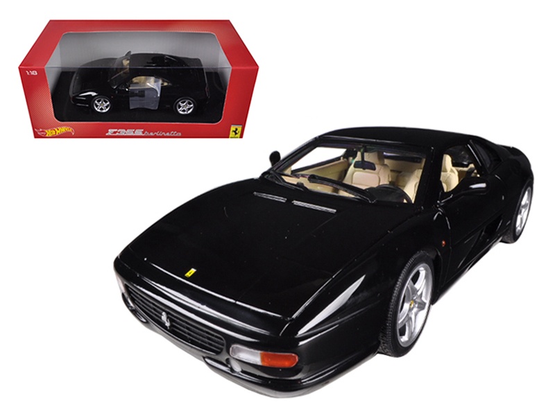 Ferrari F355 Berlinetta Coupe Black 1/18 Diecast Car Model By Hotwheels