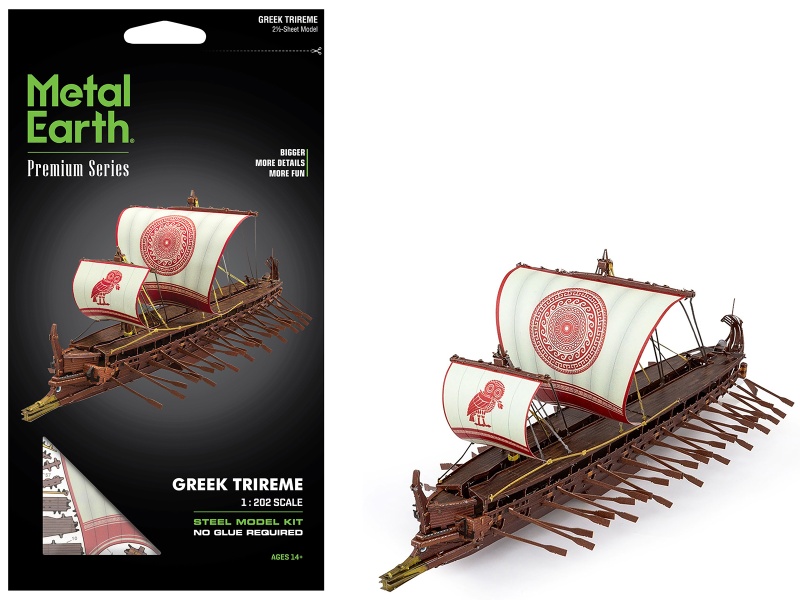 Greek Trireme Warship Steel Model Kit