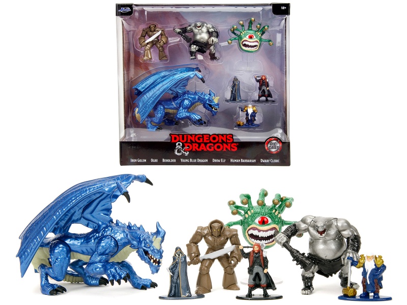 "Dungeons And Dragons" Set Of 7 Diecast Figures By Jada