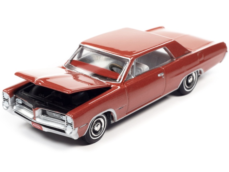1964 Pontiac Grand Prix Royal Bobcat Sunfire Red Metallic "Vintage Muscle" Limited Edition 1/64 Diecast Model Car By Auto World