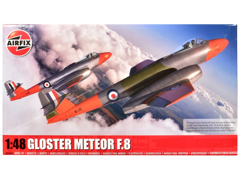 Airfix 1/48 Level 3 Gloster Meteor F.8 Aircraft Model Kit