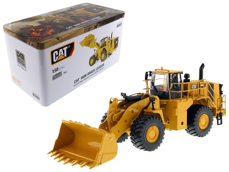 Cat Caterpillar 988K Wheel Loader With Operator "High Line Series" 1/50 Diecast Model By Diecast Masters