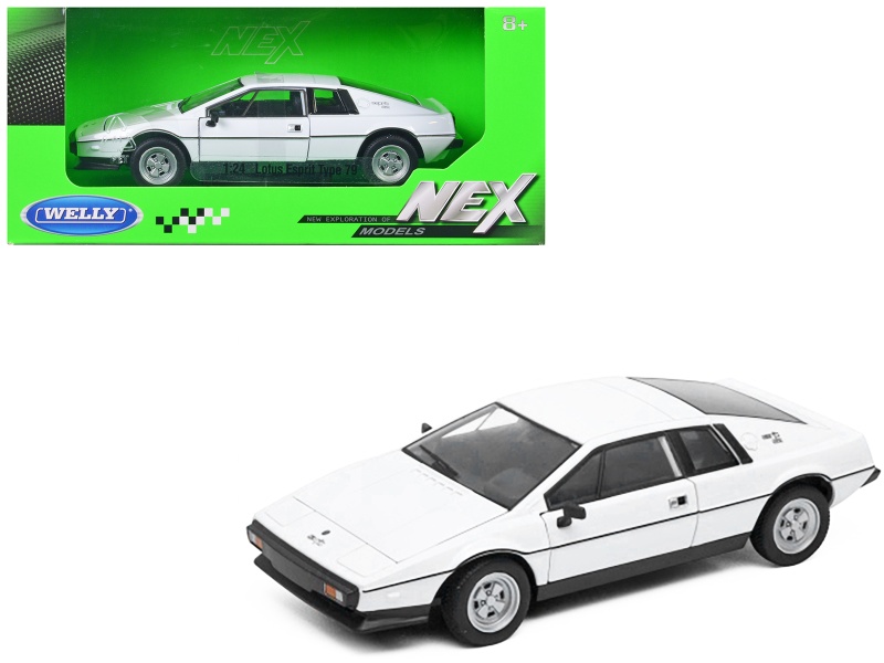 Lotus Esprit S2 Type 79 White 1/24 Scale Diecast Model Car by Welly