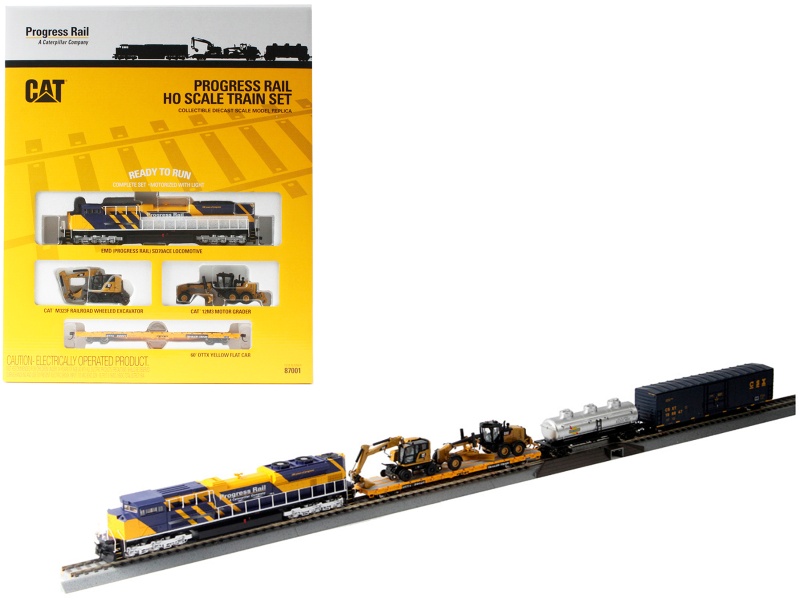 Progress Rail 100Th Anniversary Train Set 1/87 (Ho) Diecast Models By Diecast Masters
