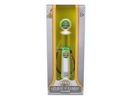 Indian Gasoline Vintage Gas Pump Cylinder 1/18 Diecast Replica