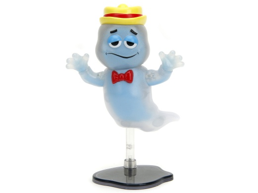 Boo Berry 3.5" Moveable Glow-In-The-Dark Figure With Stand And Cereal Box - Monster Cereals 1/12 Scale Model by Jada