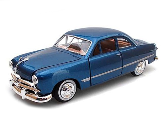 Buy the 1949 Ford Coupe Blue 1/24 Diecast Model Car by Motormax