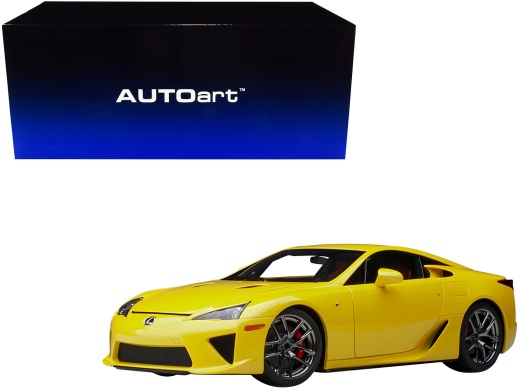 Lexus LFA Pearl Yellow 1/18 Model Car by Autoart