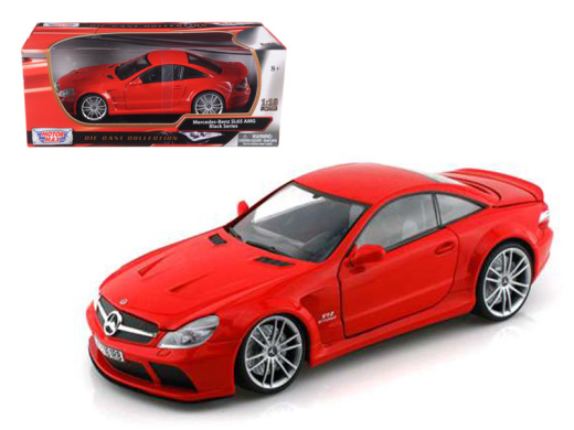 Mercedes Sl65 Amg Black Series (R230) Red 1/18 Diecast Model Car By Motormax