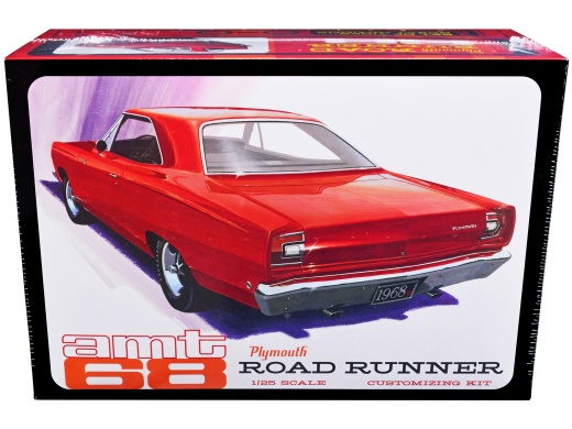1968 Plymouth Road Runner 1/25 Scale Model Kit by AMT - Skill 2