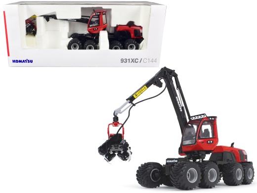 Komatsu 931Xc.3 Harvester Red And Black 1/32 Diecast Model By First Gear