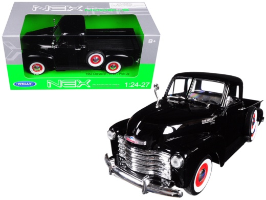 1953 Chevrolet 3100 Pick Up Truck Black 1/24 - 1/27 Diecast Model Car By Welly