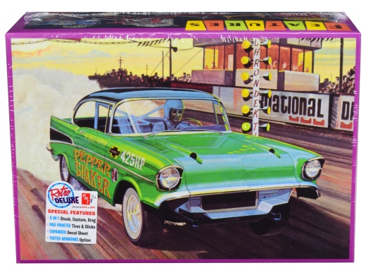 1957 Chevrolet Bel Air 'Pepper Shaker' 3 in 1 Model Kit 1/25 Scale by AMT