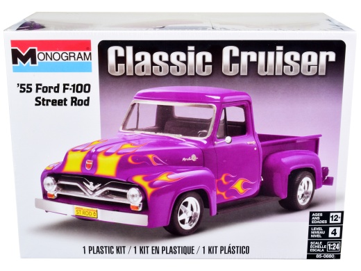 1955 Ford F-100 Street Rod Pickup Truck 'Classic Cruiser' 1/24 Scale Model Kit by Revell