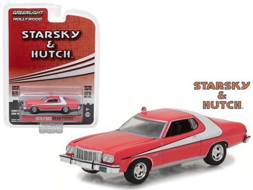 1976 Ford Gran Torino Red With White Stripe 'Starsky And Hutch' Diecast Model Car