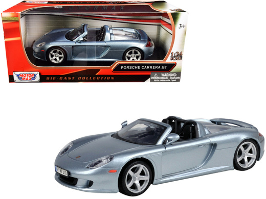 Porsche Carrera GT Gray 1/24 Diecast Model Car By Motormax