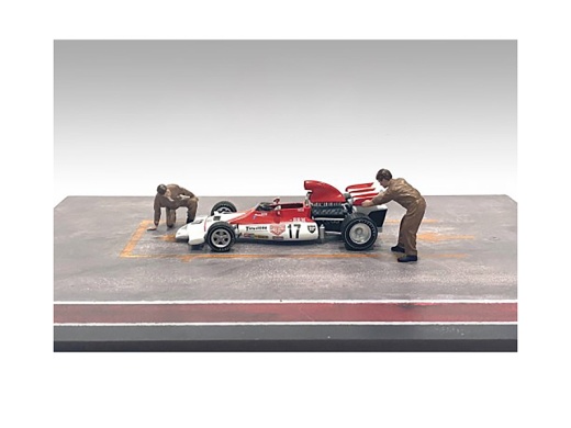 Race Day Two Diecast Figures Set 5 by American Diorama - 1/43 Scale Models