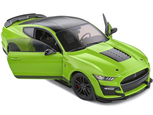 2020 Ford Mustang Shelby GT500 Grabber Lime Green Metallic Diecast Model Car by Solido