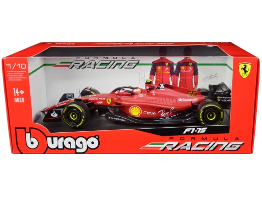 Ferrari F1-75 #55 Carlos Sainz Formula One F1 Diecast Model Car