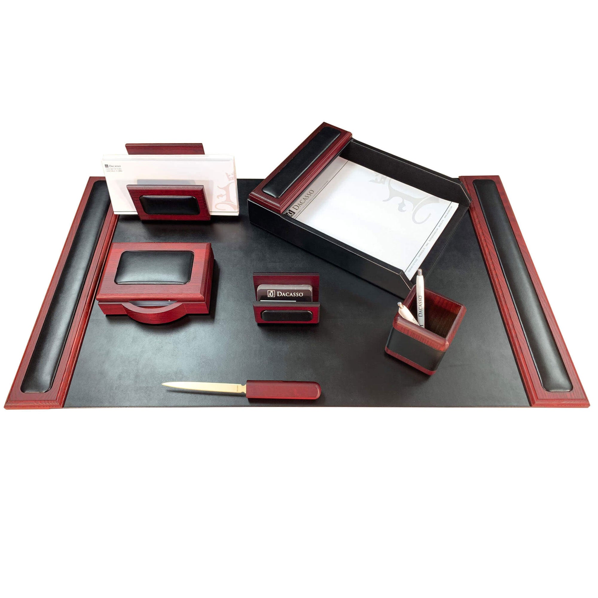 Wooden Office Desk Accessories Model Laya (7pcs) - ShopiPersia