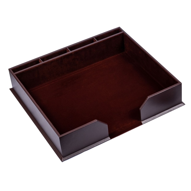 Chocolate Brown Leatherette 23-Piece Conference Room Set
