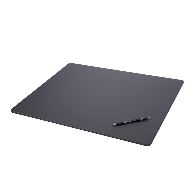 Gray Leatherette 24" X 19" Conference Table Pad