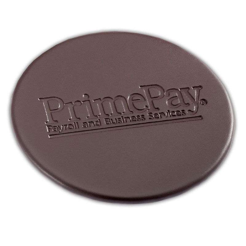 Chocolate Brown Leather Coaster