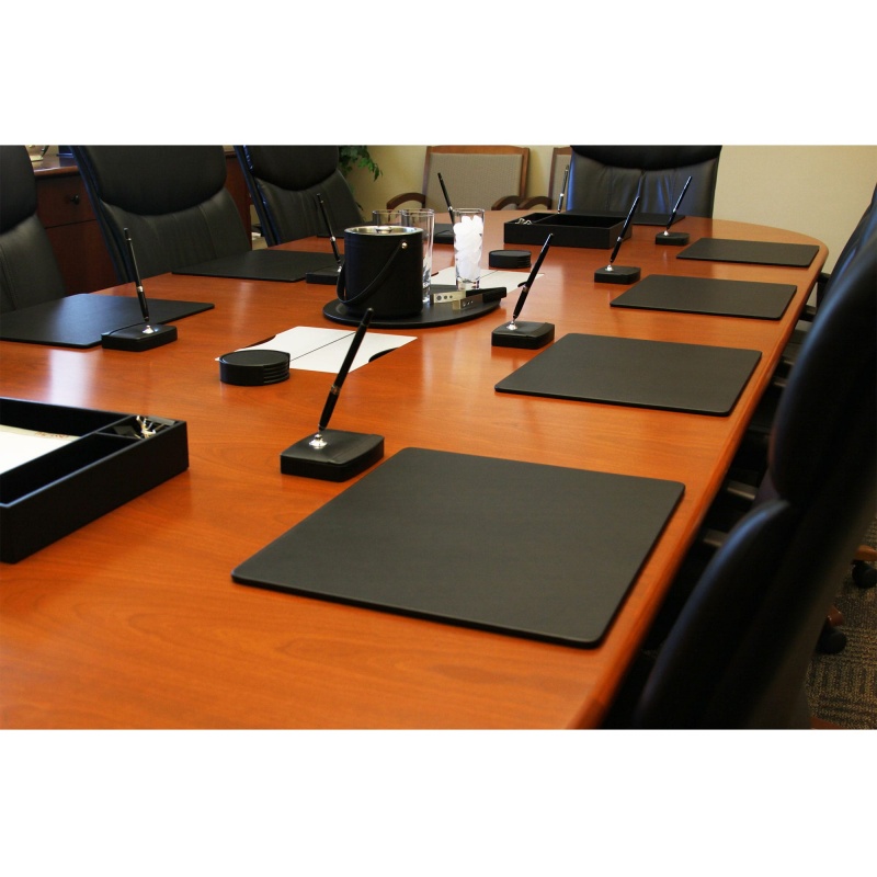 Black Leatherette 33-Piece Deluxe Conference Room Set