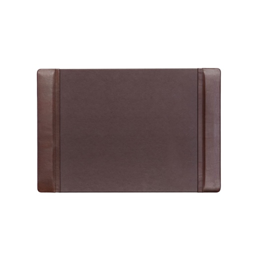 Chocolate Brown Leather 25.5" X 17.25" Side-Rail Desk Pad