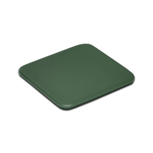 Dark Green Leather Square Coaster