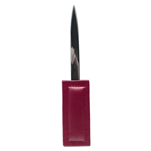 Burgundy Bonded Leather Letter Opener by Dacasso