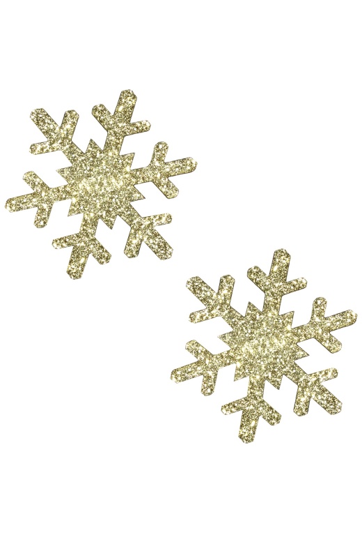 Donna Di Capri Gold Fairy Dust Glitter Snowflake Pasties
