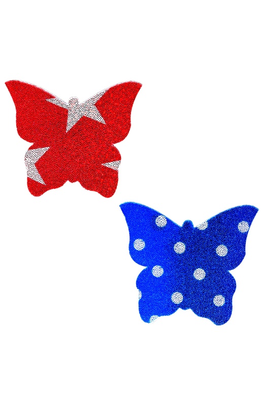 Wonder Woman Holographic Butterfly Pasties by Donna Di Capri