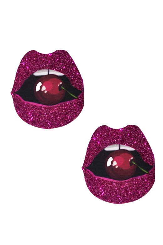 Donna Di Capri Freaking Awesome Poppin' Cherries Pink Glitter Lip Pasties